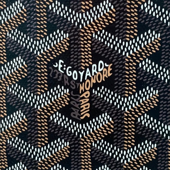 Authentic Goyard Artois MM Tote Bag Black Tan - Picture 4 of 15